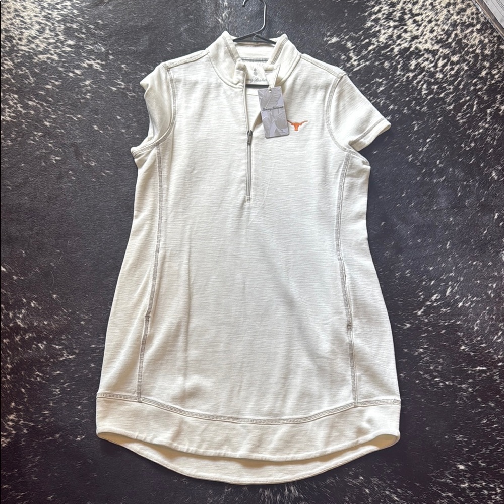 White Athletic Dress with Texas Longhorns Logo